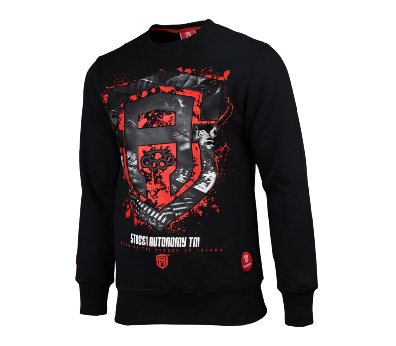 BLUZA BEZ KAPTURA STREET AUTONOMY FUCK BLACK