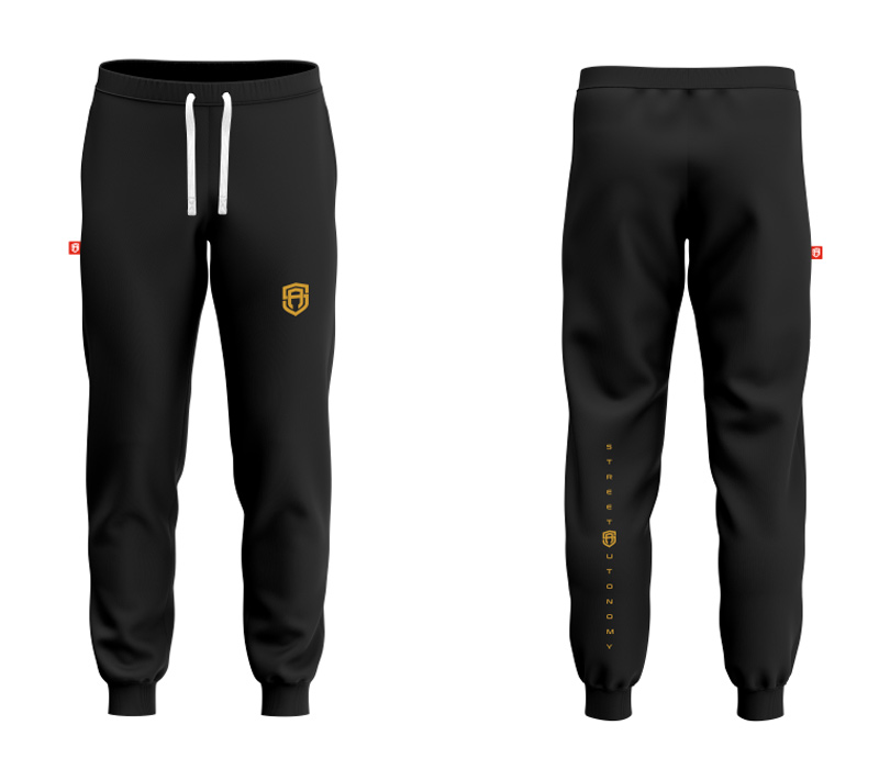 SPODNIE DRESOWE STREET AUTONOMY BEKZ BLACK/GOLD