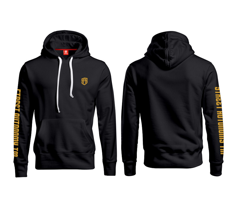 BLUZA Z KAPTUREM STREET AUTONOMY KETSA BLACK/GOLD