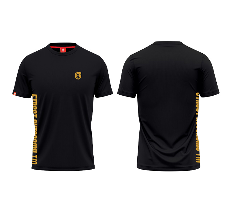 KOSZULKA STREET AUTONOMY SAKET BLACK/GOLD