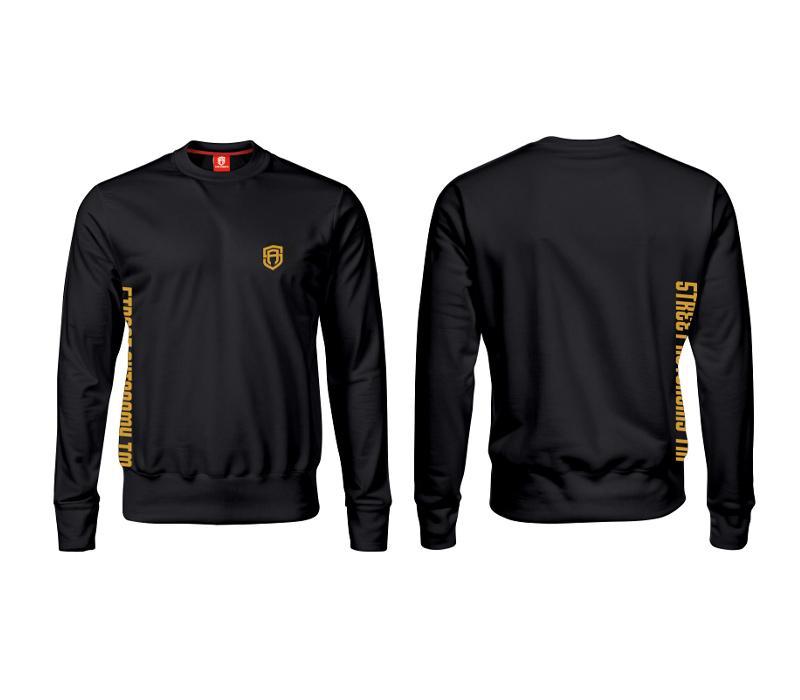 BLUZA BEZ KAPTURA STREET AUTONOMY SAKET BLACK/GOLD