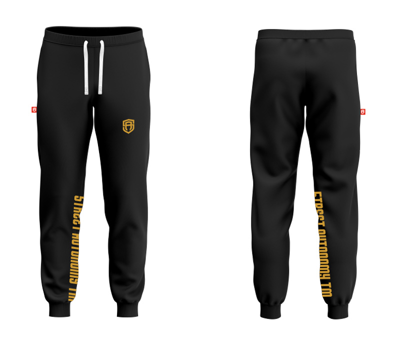 SPODNIE DRESOWE STREET AUTONOMY SAKET BLACK/GOLD