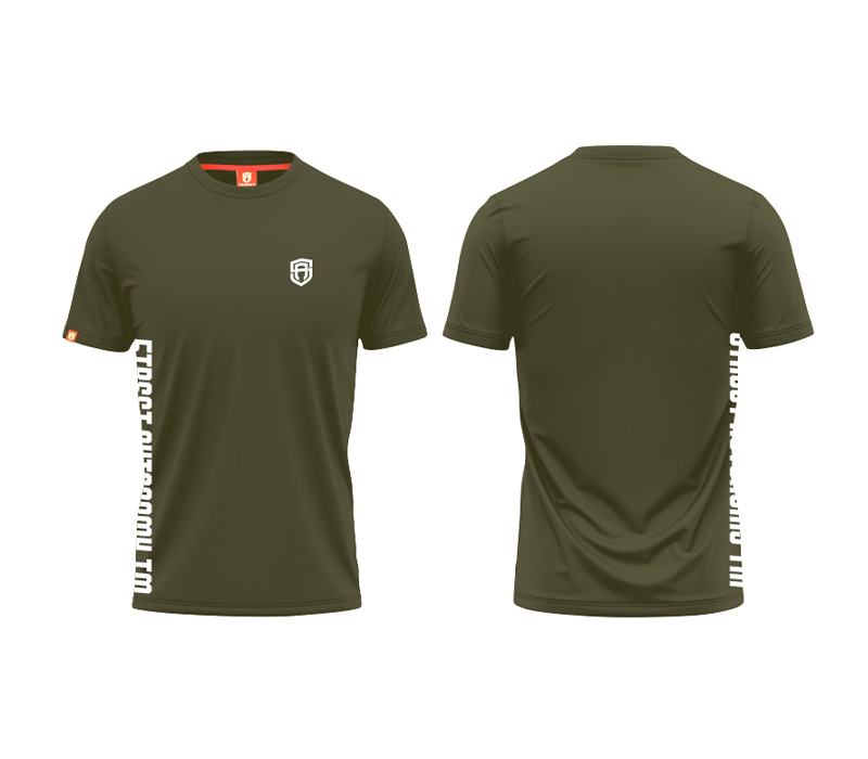 KOSZULKA STREET AUTONOMY SAKET KHAKI/WHITE