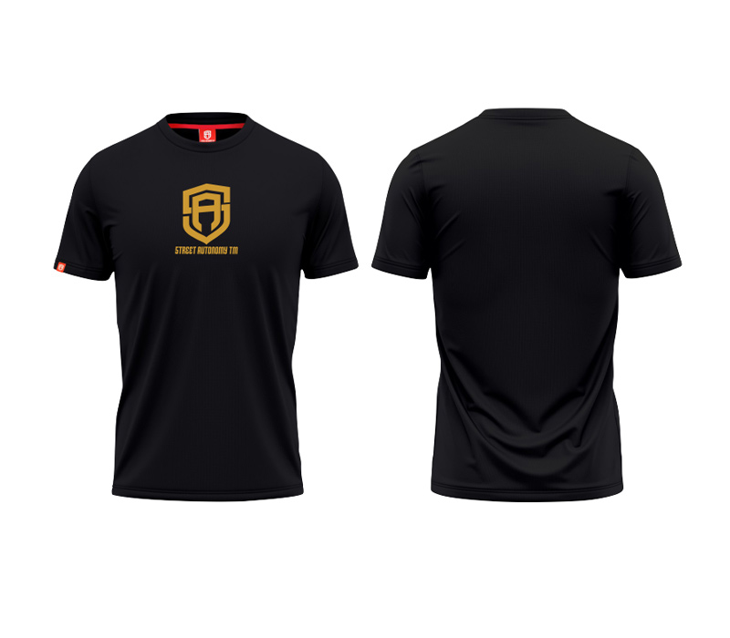 KOSZULKA STREET AUTONOMY MONUM BLACK/GOLD