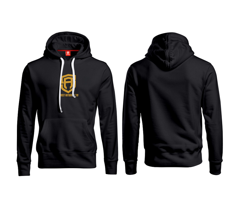 BLUZA Z KAPTUREM STREET AUTONOMY MONUM BLACK/GOLD