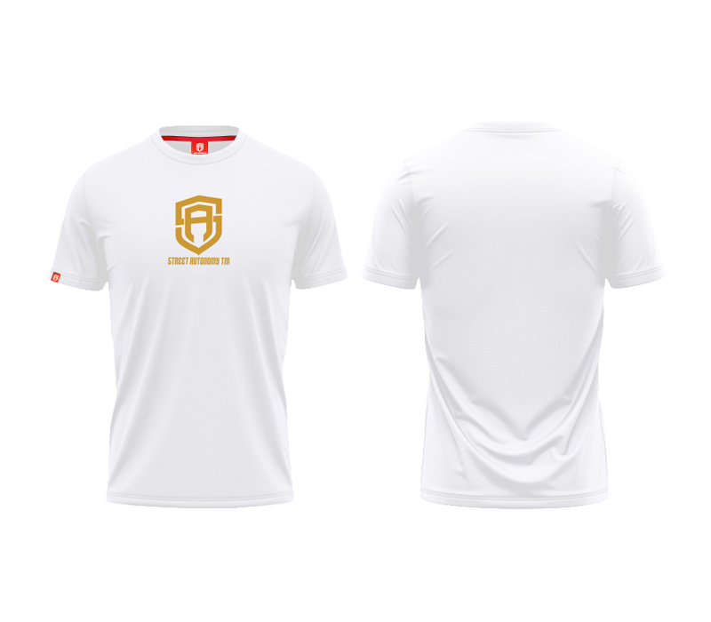 KOSZULKA STREET AUTONOMY MONUM WHITE/GOLD