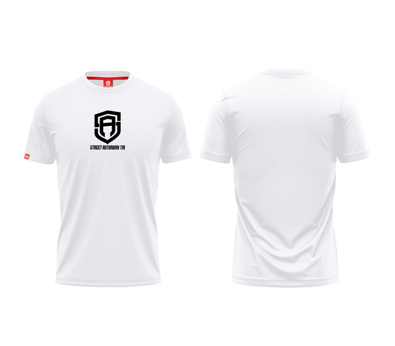 KOSZULKA STREET AUTONOMY MONUM WHITE/BLACK