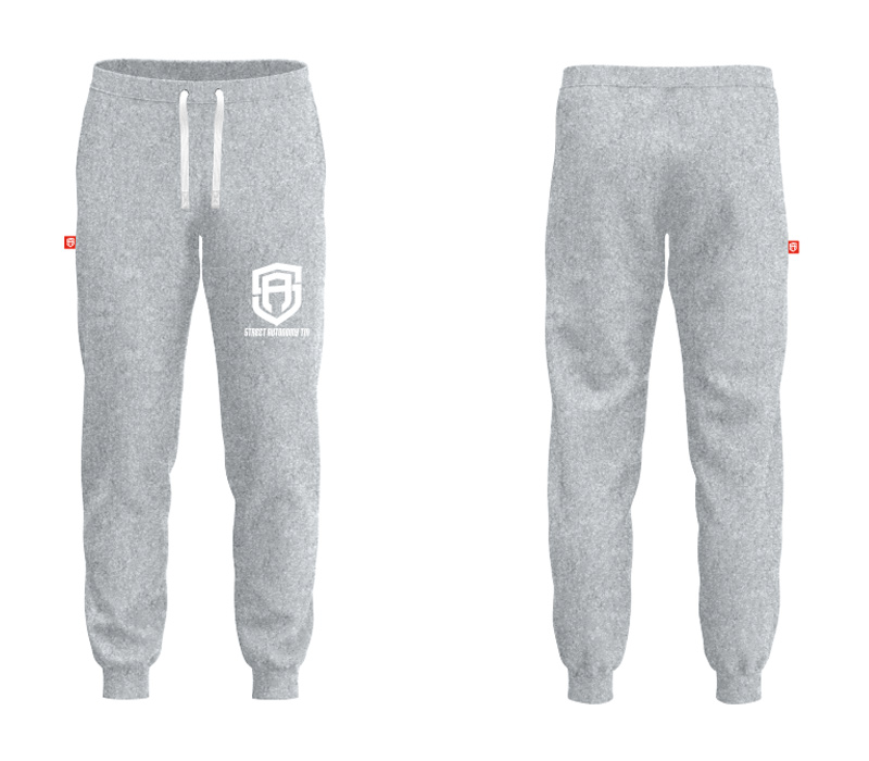 SPODNIE DRESOWE STREET AUTONOMY MONUM MELANGE/WHITE