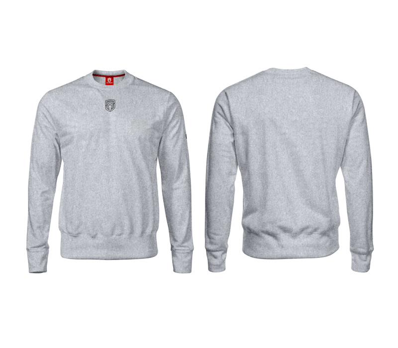 BLUZA BEZ KAPTURA STREET AUTONOMY MINI MELANGE/BLACK