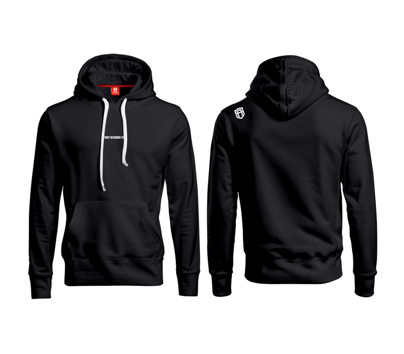 BLUZA Z KAPTUREM STREET AUTONOMY NAJS BLACK/WHITE