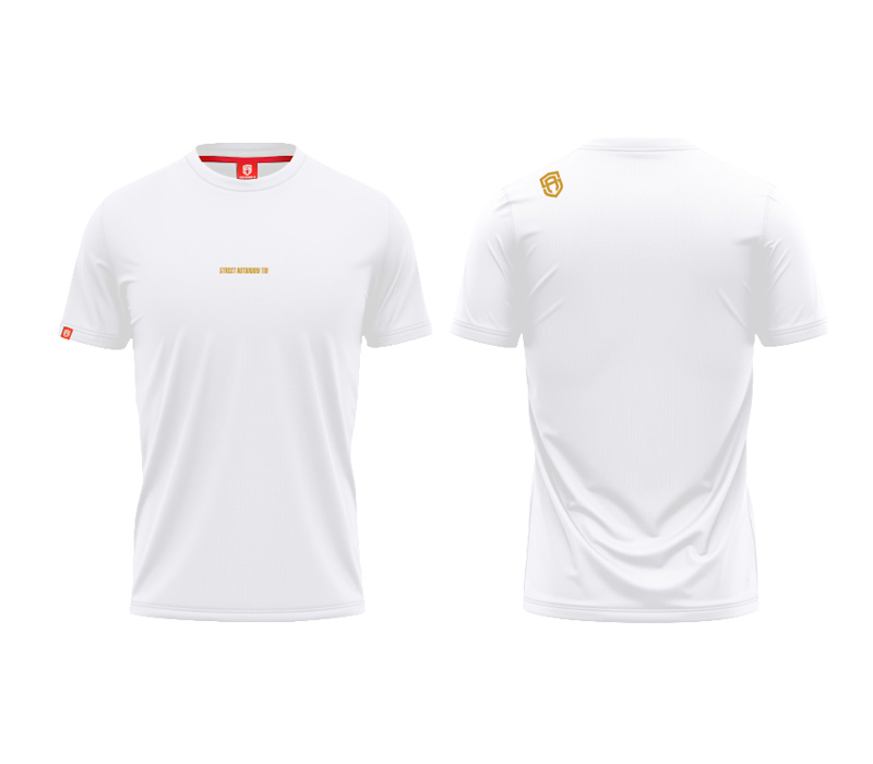 KOSZULKA STREET AUTONOMY NAJS WHITE/GOLD