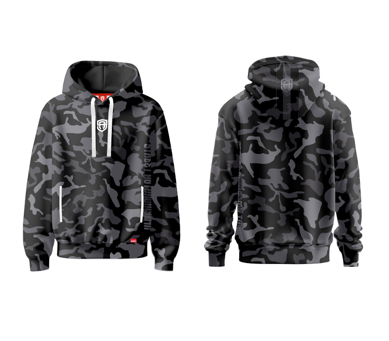 BLUZA Z KAPTUREM STREET AUTONOMY CAMON BLACK