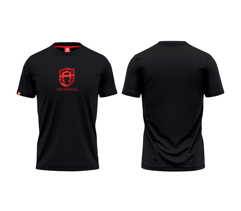 KOSZULKA STREET AUTONOMY CLASSIC CAMO BLACK/RED