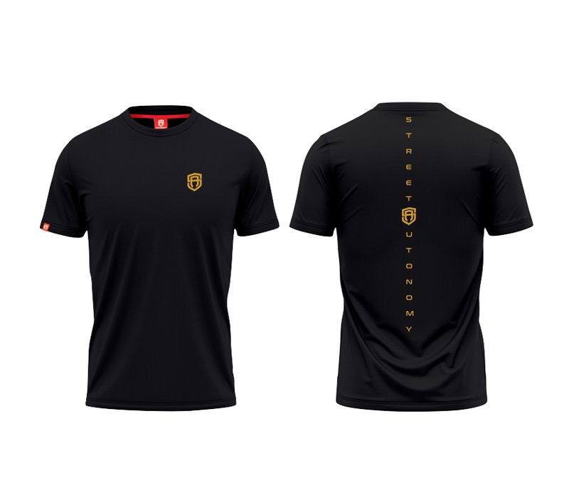 KOSZULKA STREET AUTONOMY BEKZ BLACK/GOLD