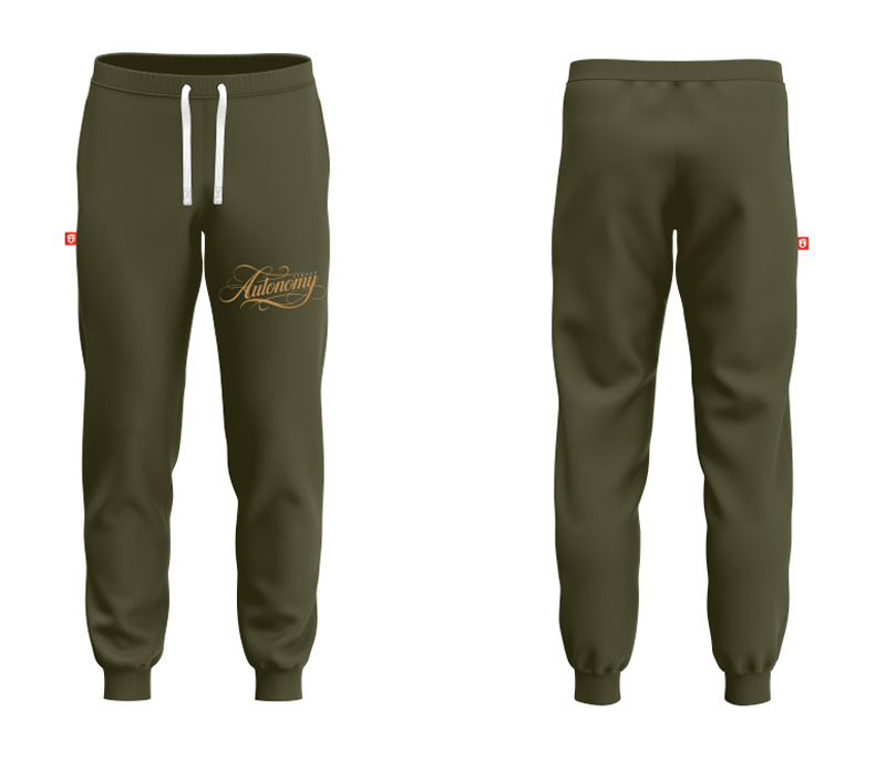 SPODNIE DRESOWE STREET AUTONOMY MILS KHAKI/GOLD