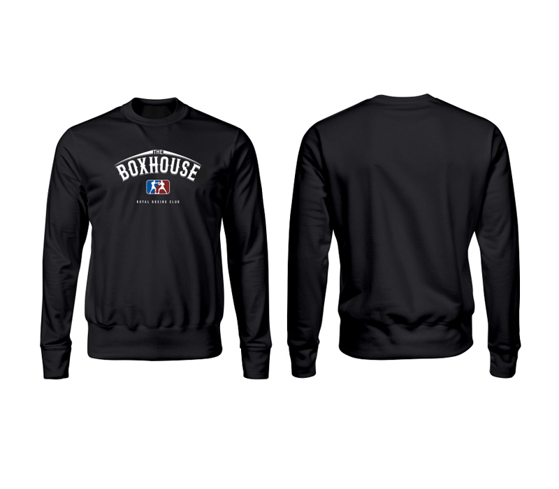 BLUZA BEZ KAPTURA STREET AUTONOMY BOXHOUSE LOGO BLACK