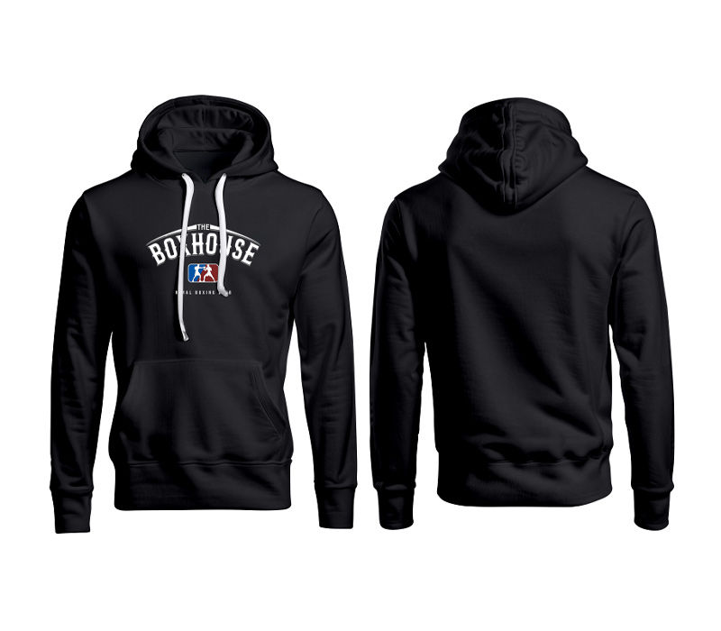 BLUZA Z KAPTUREM STREET AUTONOMY BOXHOUSE LOGO BLACK