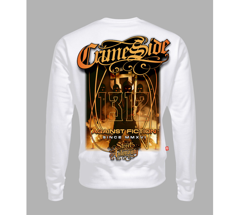 BLUZA BEZ KAPTURA STREET AUTONOMY CRIMESIDE WHITE