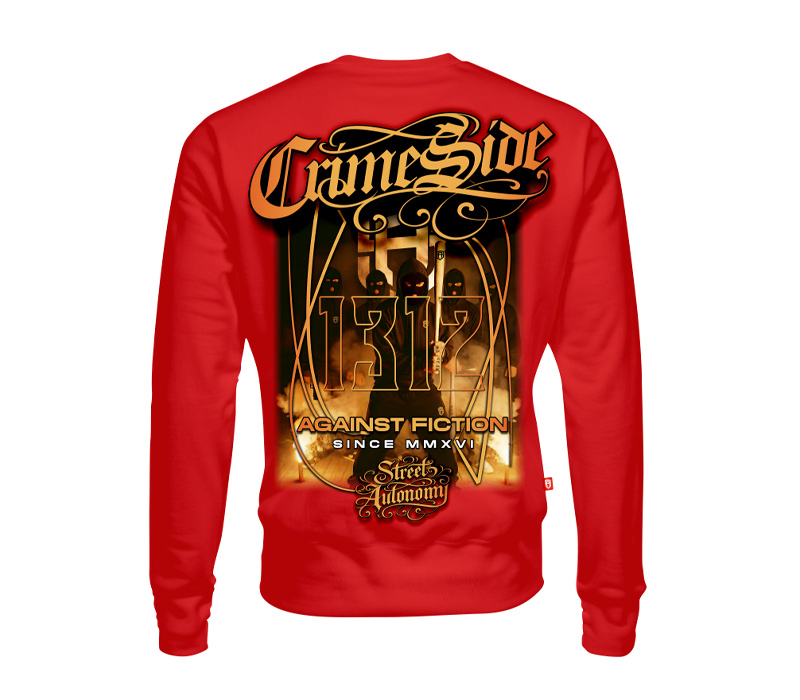 BLUZA BEZ KAPTURA STREET AUTONOMY CRIMESIDE RED