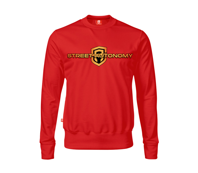 BLUZA BEZ KAPTURA STREET AUTONOMY CRIMESIDE RED