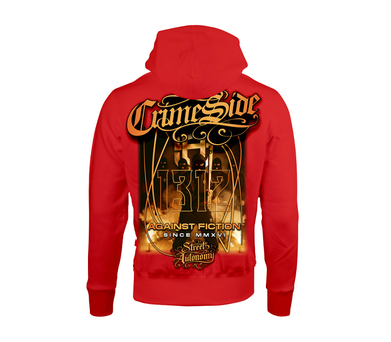 BLUZA Z KAPTUREM STREET AUTONOMY CRIMESIDE RED