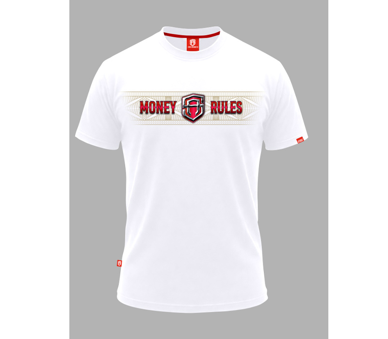 KOSZULKA STREET AUTONOMY MONEYRULES WHITE