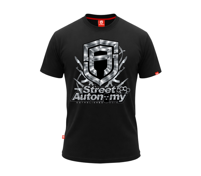 KOSZULKA STREET AUTONOMY SILVERWEAPON BLACK