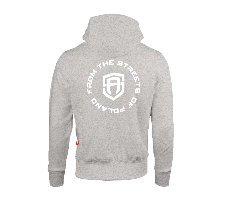 BLUZA Z KAPTUREM STREET AUTONOMY FROM LIGHT GREY