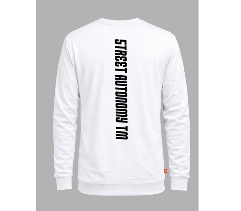 LONGSLEVE STREET AUTONOMY BALANS WHITE/BLACK