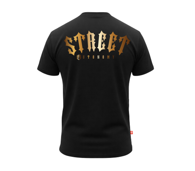 KOSZULKA STREET AUTONOMY ARCHI BLACK/GOLD