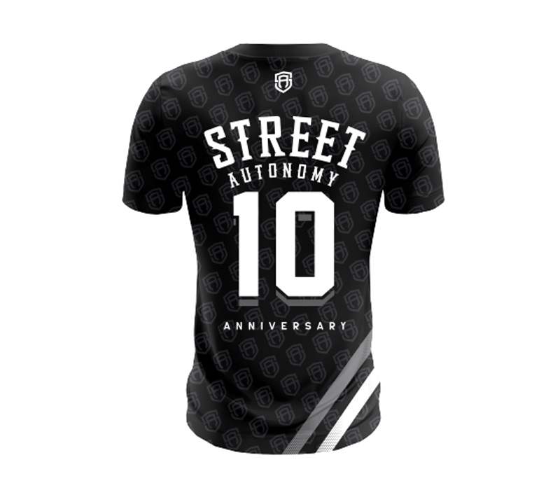KOSZULKA STREET AUTONOMY GRAVER BLACK/WHITE
