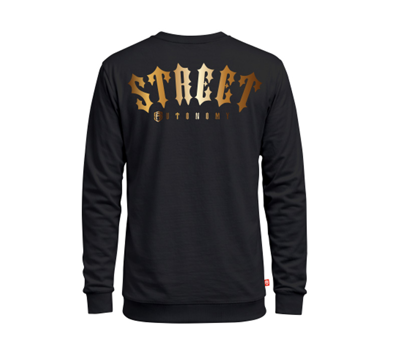 LONGSLEVE STREET AUTONOMY ARCHI BLACK/GOLD